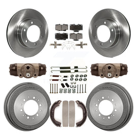 Front Rear Disc Brake Rotors Ceramic Pads And Drum Kit (9Pc) For Toyota 4Runner