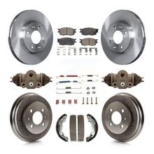 Charger l&#39;image dans la galerie, Front Rear Brake Rotor Ceramic Pad Drum Kit (9Pc) For Hyundai Accent To 09 30 05