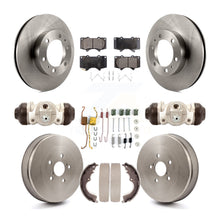Charger l'image dans la galerie, Front Rear Disc Brake Rotors Ceramic Pads And Drum Kit (9Pc) For Toyota Tacoma
