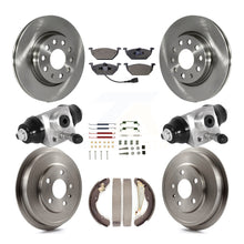 Load image into Gallery viewer, Front Rear Disc Brake Rotors Ceramic Pad And Drum Kit (9Pc) For Volkswagen Jetta