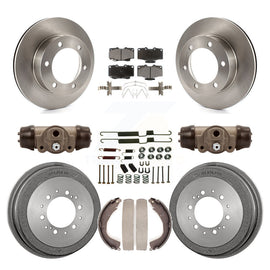 Front Rear Disc Brake Rotors Ceramic Pads And Drum Kit (9Pc) For Toyota 4Runner