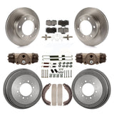 Front Rear Disc Brake Rotors Ceramic Pads And Drum Kit (9Pc) For Toyota 4Runner