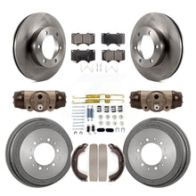 Charger l'image dans la galerie, Front Rear Disc Brake Rotors Ceramic Pads And Drum Kit (9Pc) For Toyota Tundra