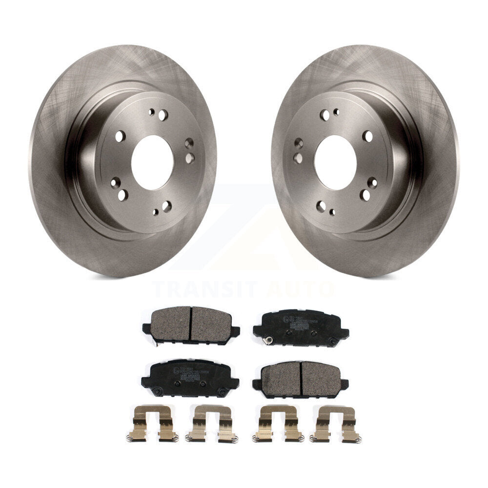 Rear Disc Brake Rotors And Ceramic Pads Kit For 2016-2022 Honda HR-V