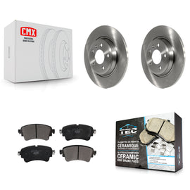 Rear Disc Brake Rotors And Ceramic Pads Kit For Audi A4 Quattro