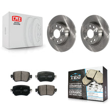 Load image into Gallery viewer, Rear Disc Brake Rotors Ceramic Pad Kit For Volkswagen Passat GTI Golf SportWagen