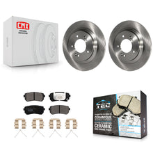 Charger l'image dans la galerie, Rear Brake Rotor Ceramic Pad Kit For 2016 Kia Optima With Electric Parking
