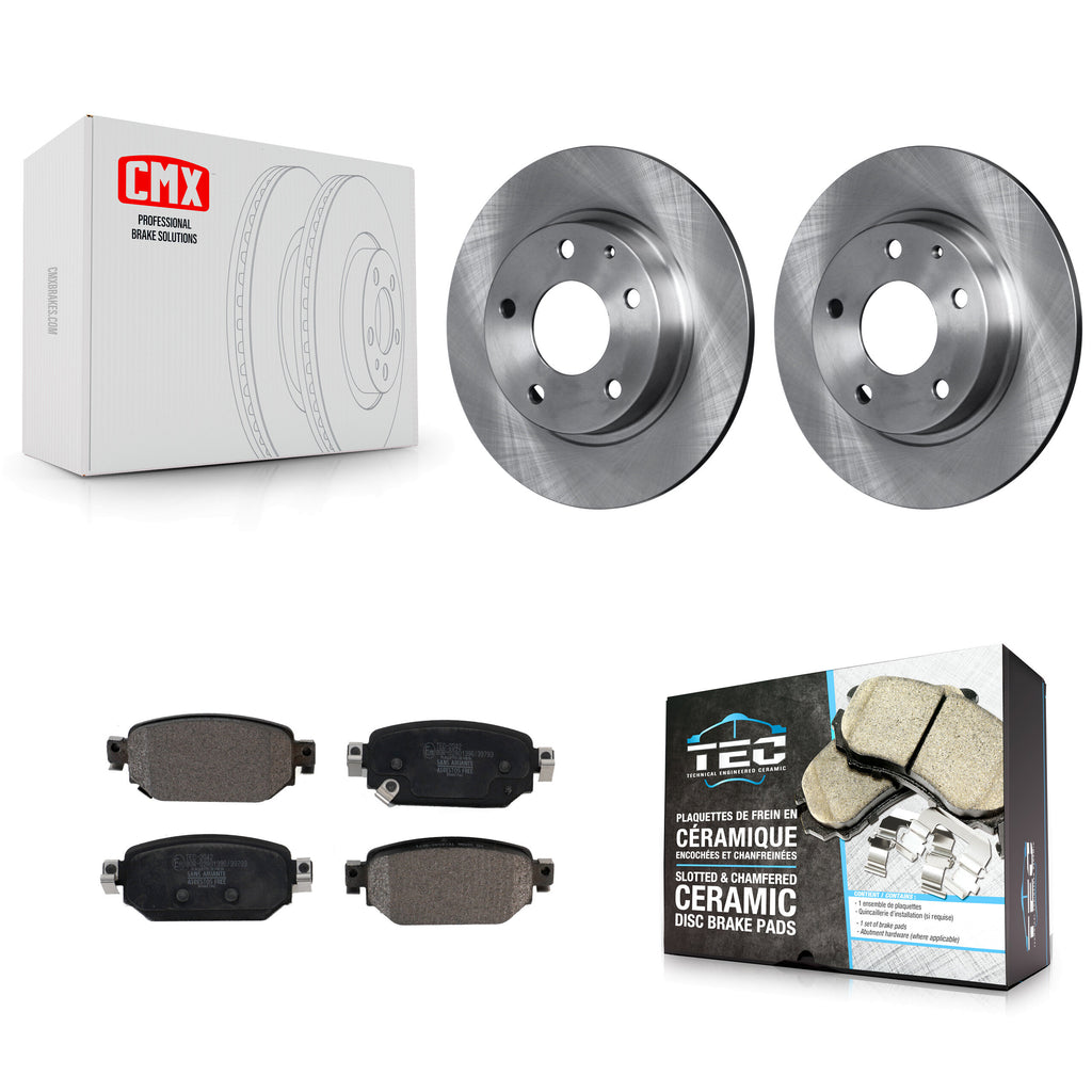 Rear Disc Brake Rotors And Ceramic Pads Kit For Mazda 3 CX-3 Sport