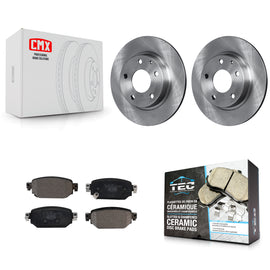 Rear Disc Brake Rotors And Ceramic Pads Kit For Mazda 3 CX-3 Sport