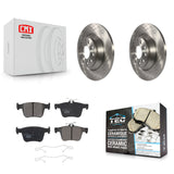 Rear Brake Rotor And Ceramic Pad Kit For Volkswagen Tiguan Jetta Audi TT Quattro