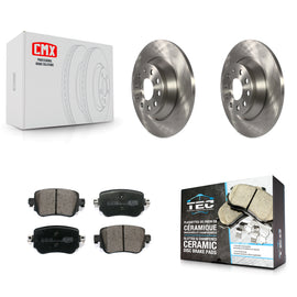 [Rear] 2016-2018 Audi Q3 Quattro Premium OE Brake Rotors & Ceramic Pads Kit For Max Braking