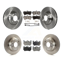 Front Rear Disc Brake Rotors And Ceramic Pads Kit (6Pc) For Audi Q7