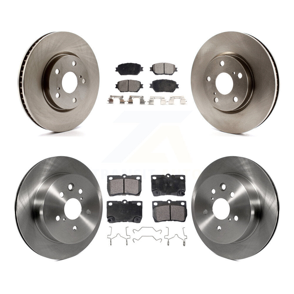 Front Rear Disc Brake Rotors And Ceramic Pads Kit (6Pc) For Lexus IS250 GS300