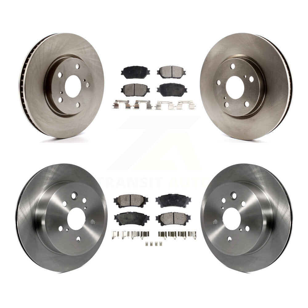 [Front+Rear] 2014 Lexus IS250 C F Sport Premium OE Brake Rotors & Ceramic Pads Kit For Max Braking
