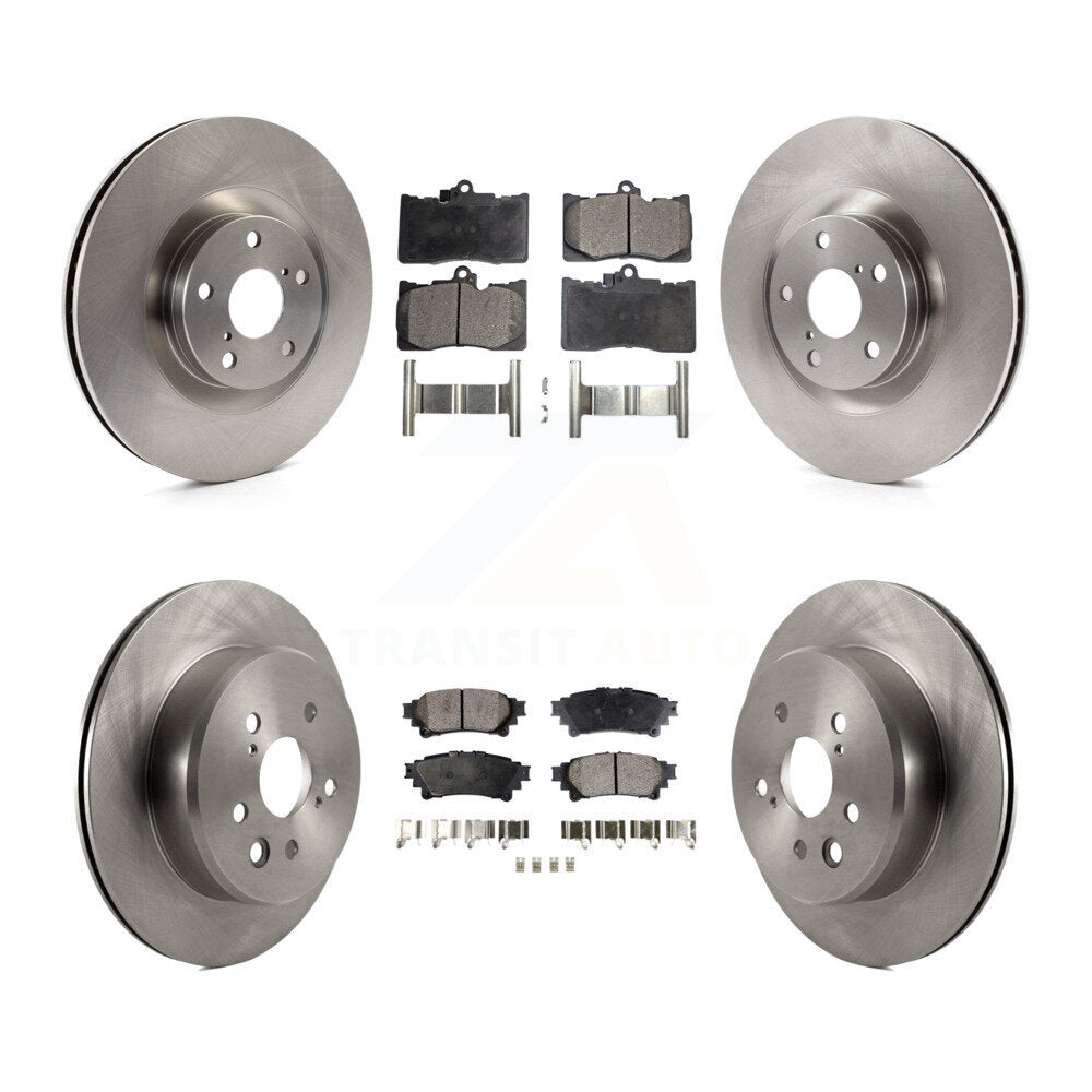 Front Rear Brake Rotor & Ceramic Pad Kit (6Pc) For Lexus GS350 IS300 IS350 RC350