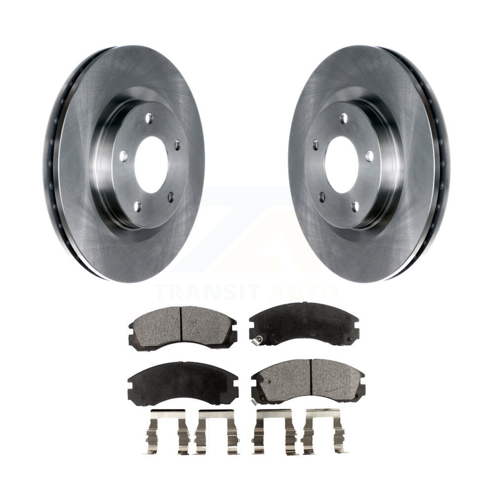 Front Disc Brake Rotors And Ceramic Pads Kit For Mitsubishi Lancer