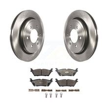 Charger l&#39;image dans la galerie, Rear Disc Brake Rotor Ceramic Pad Kit For Ford F-150 With Electric Parking