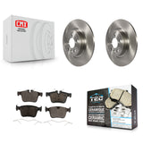 Rear Brake Rotors & Ceramic Pad Kit For Land Rover Discovery Sport Jaguar E-Pace