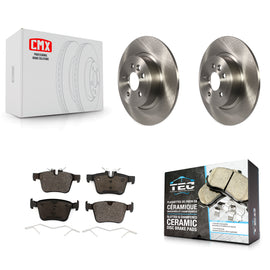 [Rear] 2016-2019 Land Rover Range Evoque Premium OE Brake Rotors & Ceramic Pads Kit For Max Braking