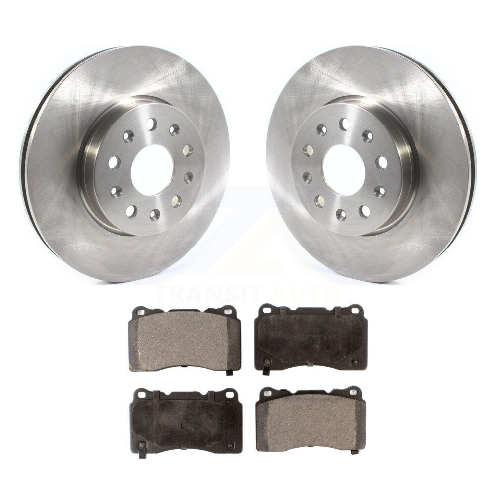 Front Disc Brake Rotor And Ceramic Pad Kit For Chevrolet Camaro Cadillac CTS CT6