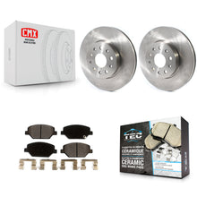 Charger l'image dans la galerie, Front Brake Rotor &amp; Ceramic Pad Kit For Chevrolet Camaro Without Brembo Calipers