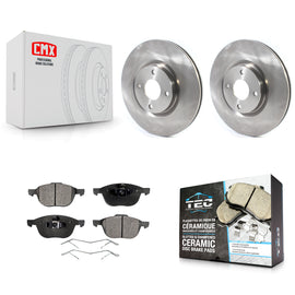 [Front] 2018-2022 Ford EcoSport Premium OE Brake Rotors & Ceramic Pads Kit For Max Braking
