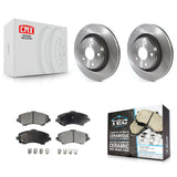 Front Brake Rotor Ceramic Pad Kit For Jeep Wrangler JK With 332mm Diameter
