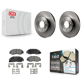[Front] 1992-1993 Acura Integra GS-R Premium OE Brake Rotors & Ceramic Pads Kit For Max Braking
