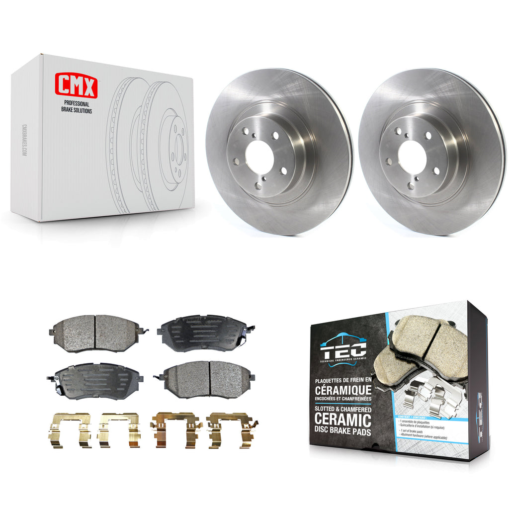 [Front] 2009 Subaru Legacy 3.0 R with 3.0L Premium OE Brake Rotors & Ceramic Pads Kit For Max Braking