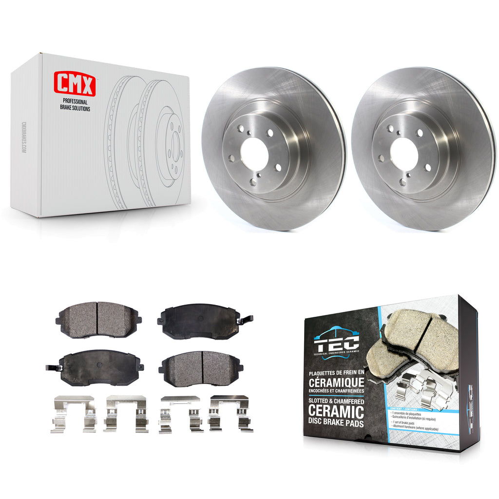 Front Brake Rotor And Ceramic Pad Kit For Subaru Outback Legacy Forester Impreza