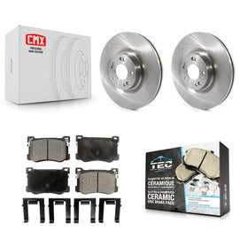 Front Disc Brake Rotor And Ceramic Pad Kit For Hyundai Genesis G80 Kia K900 3.8L