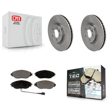 Charger l'image dans la galerie, Front Disc Brake Rotors And Ceramic Pads Kit For Volkswagen CC AWD