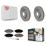 Front Disc Brake Rotors And Ceramic Pads Kit For Volkswagen CC AWD
