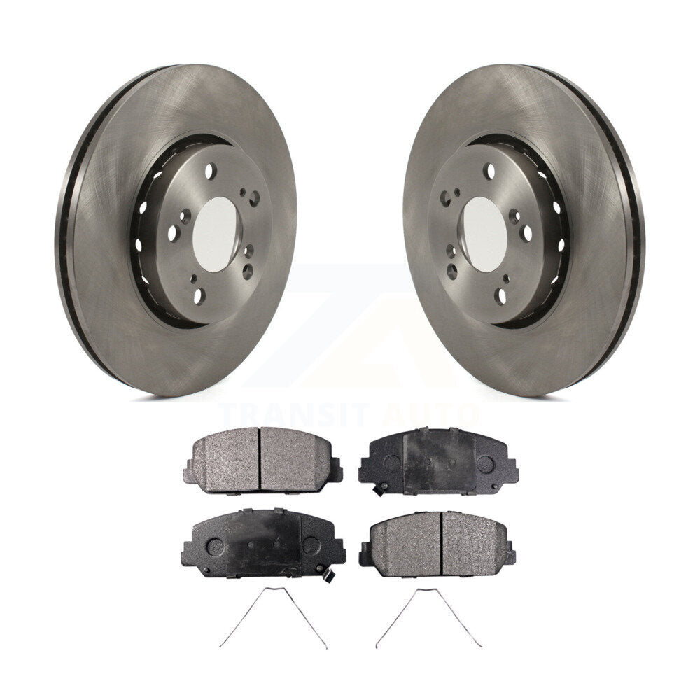 Front Disc Brake Rotors And Ceramic Pads Kit For Acura RLX