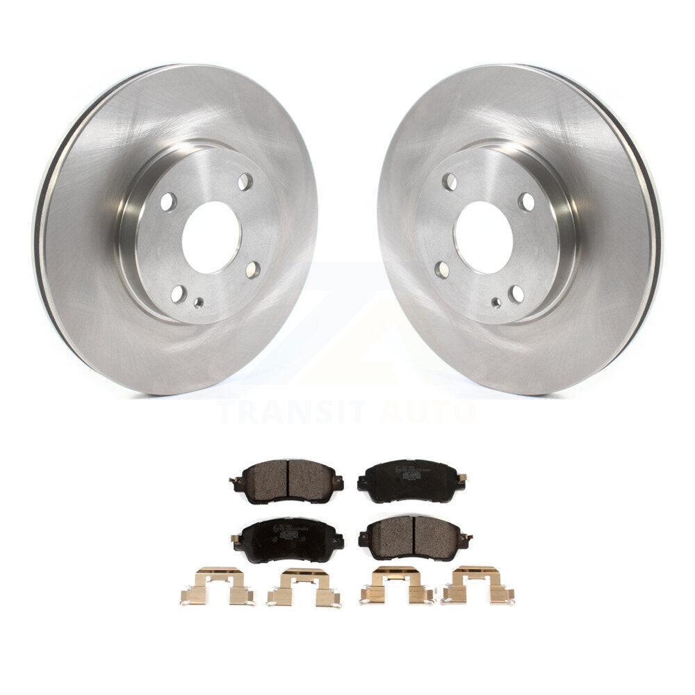 Front Disc Brake Rotors And Ceramic Pads Kit For Toyota Yaris iA Scion