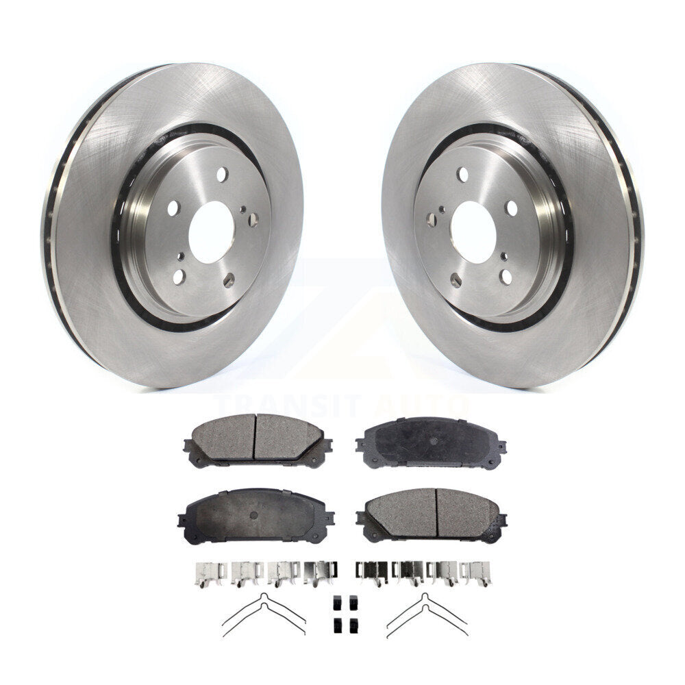 Front Brake Rotor And Ceramic Pad Kit For Lexus RX350 RX450h Toyota RX350L Camry