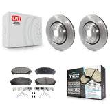 Front Brake Rotor And Ceramic Pad Kit For Lexus RX350 RX450h Toyota RX350L Camry