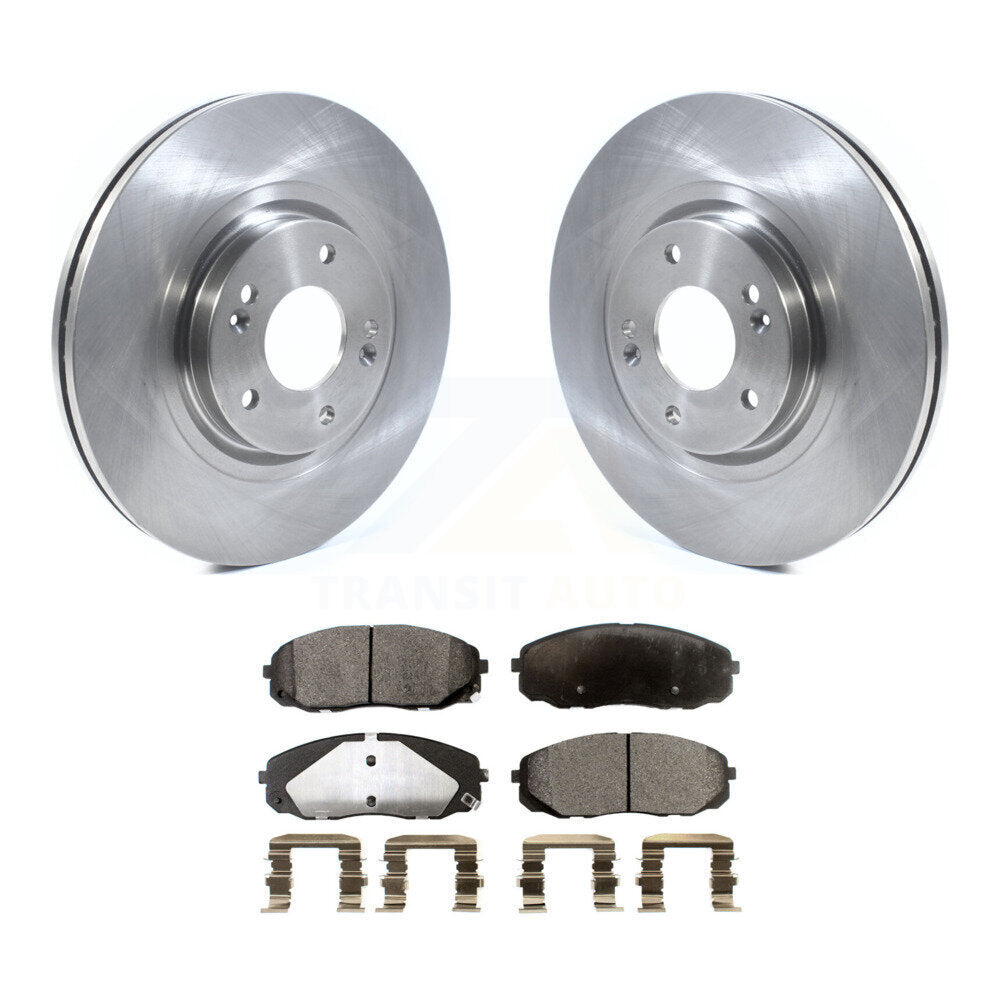 Front Disc Brake Rotors And Ceramic Pads Kit For 2015-2020 Kia Sedona