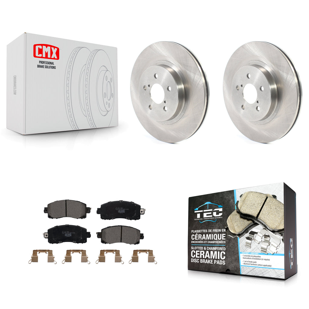 Front Disc Brake Rotors And Ceramic Pads Kit For Subaru Crosstrek Impreza
