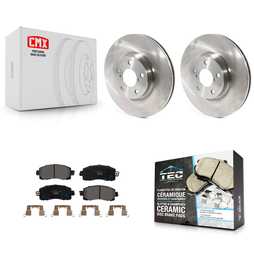 Front Brake Rotor & Ceramic Pad Kit For Subaru Impreza With 276mm Diameter