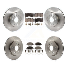 Charger l'image dans la galerie, Front Rear Disc Brake Rotor Ceramic Pad Kit For 2019-2020 Chevrolet Camaro LT/LS