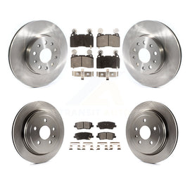 Front Rear Disc Brake Rotors And Ceramic Pads Kit For Cadillac CTS