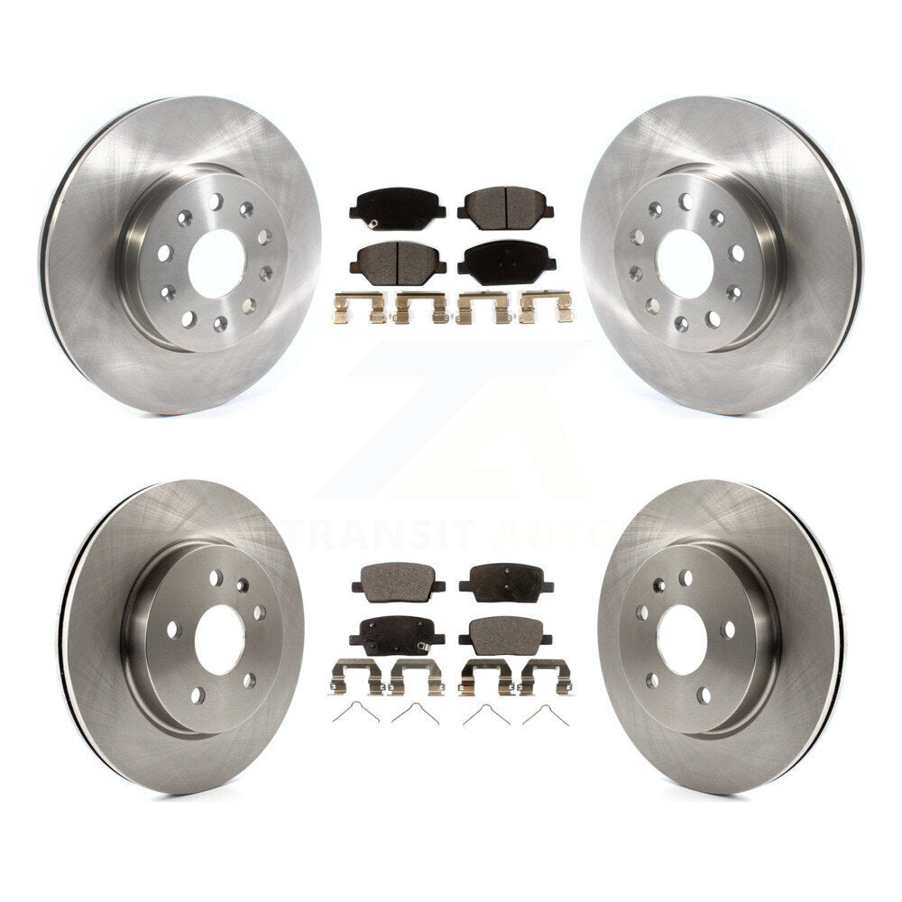 Front Rear Disc Brake Rotors And Ceramic Pads Kit For Chevrolet Camaro