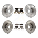 Front Rear Disc Brake Rotors And Ceramic Pads Kit For Chevrolet Camaro