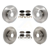 Front Rear Disc Brake Rotors And Ceramic Pads Kit For Chevrolet Camaro