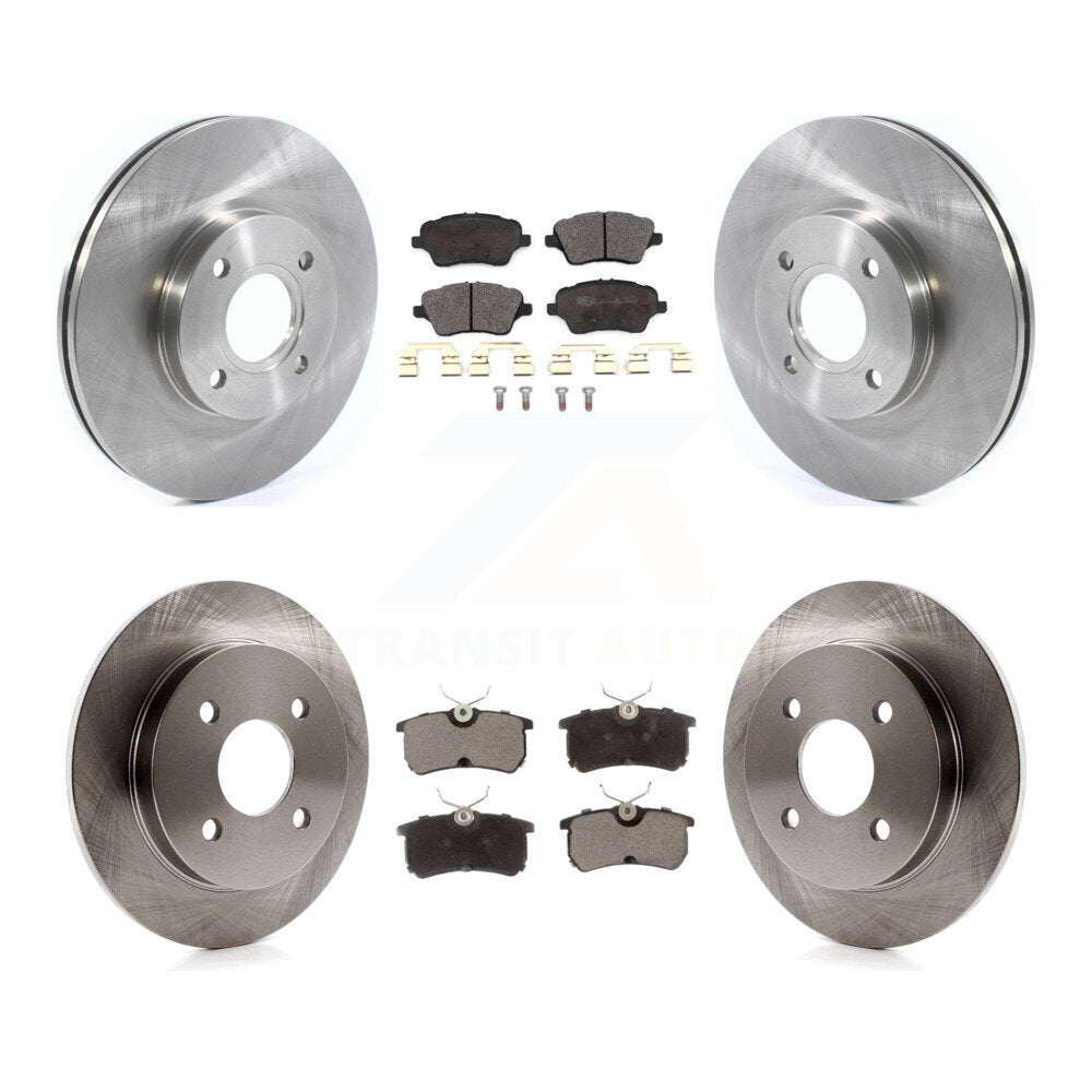 [Front+Rear] 2014-2019 Ford Fiesta ST Premium OE Brake Rotors & Ceramic Pads Kit For Max Braking
