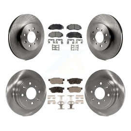 [Front+Rear] 1992-1993 Acura Integra GS-R Premium OE Brake Rotors & Ceramic Pads Kit For Max Braking