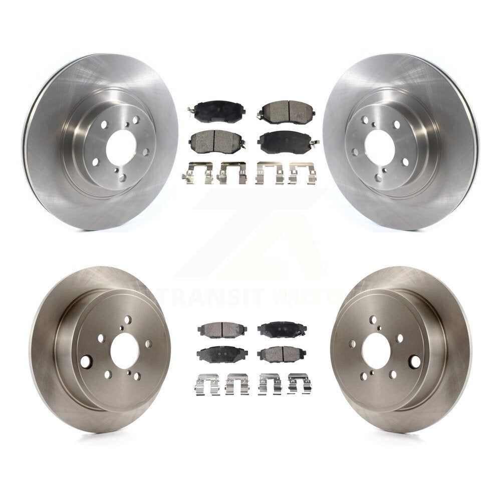 Front Rear Disc Brake Rotors Ceramic Pad Kit For Subaru Impreza Outback Forester