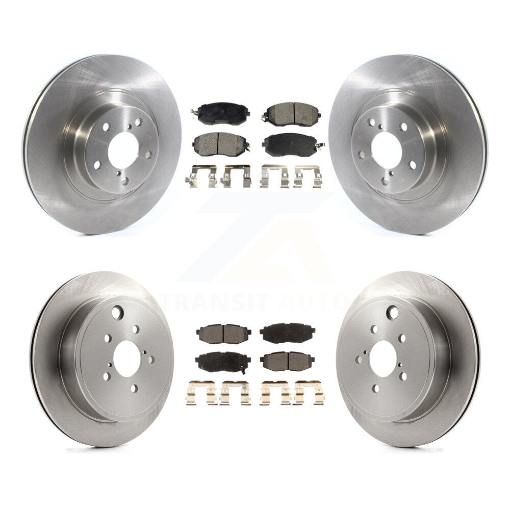 Front Rear Disc Brake Rotors And Ceramic Pads Kit For Toyota 86 Subaru BRZ