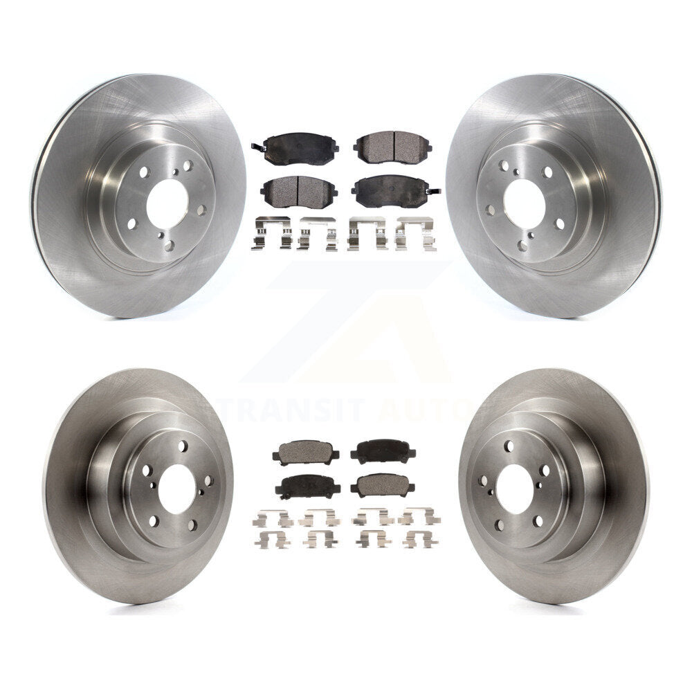 [Front+Rear] 2005-2006 Subaru Baja Turbocharged Premium OE Brake Rotors & Ceramic Pads Kit For Max Braking